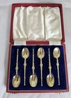 Antique Sterling Silver Anointing Spoons  Birmingham 1953  By William Suckling 