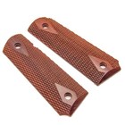 Original 1911 Colt Government Rosewood Double Diamond Grips - Ambi Cut
