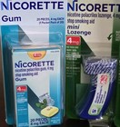 Nicorette Mini Lozenge And Gum Bundle    4mg    Mint Flavor    20 Count    Lot Of 4 