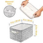 6 Pcs Storage Basket Foldable Cube Fabric Bins Square Mini Box Receive Organizer