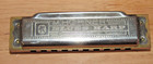 Vtg M Hohner Blues Harp Harmonica Made In Germany Key Of C Wooden Case
