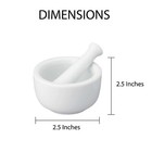 Mortar And Pestle Set Classic Marble Natural Stone White Pestal To Grind Food Us