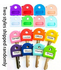 10pcs Colorful Keychains With Labels - Easy Identification For Home   Office Key