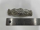 Creek Seminole Kenneth Johnson Sterling Silver Stamp Work Large Hair Clip