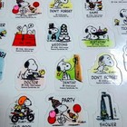 Vintage 1965 Peanuts Snoopy Woodstock Sticker Sheet Calendar Activity Schulz