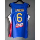 New Clarkson  6 Pilipinas Basketball Jersey Print White Blue Custom S-4xl