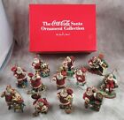 1999 Danbury Mint Coca Cola Santa Ornament Set Of 12 - In Original Box - No Coa