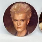 Lot Of 2 Vintage Billy Idol 80 s Rock Round Cardboard Wall Art Stand 6 