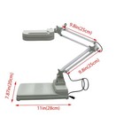 5x Benchtop Magnifier Lamp Magnifying Glass W led Light For Reading Working 110v