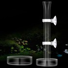 Glass Shrimp Feeding Tube Dish Set Aquatic Animal Food Feeder Cleaning Easy New
