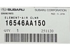 Genuine Subaru Engine Air Filter Element 16546aa150 Denso Free Shipping