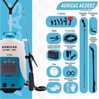 Agricas  4 2 Gallon Battery Powered With Cart backpack Sprayer For Lawn   Garden