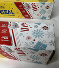 Glad Press N Seal Wrap Winter Holiday Snowflakes Presents 2 Rolls 70 Sq Ft