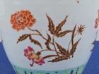 Chinese Porcelain Jar Enamel Flowers Made Into Lamp Late 1800 s Qing Dynasty