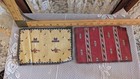 Vintage Doll House Rug Flannel Tobacco Felt Lot Of 14   1