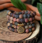108 Mala Beads Gemstone Bracelet  Prayer Meditation Handmade Healing Necklace