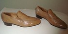 Vtg Johnston    Murphy Aristocraft Light Brown Dress Slip-on Shoes Size 9 D  b