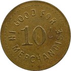 Tennessee City  Tennessee Tn A  Baker R  1 Good For 10   Trade Token