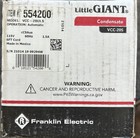 Little Giant Pump 554200 Vcc-20uls 115v Condensate Removal
