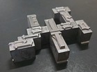 Vintage Letterpress Printing Blocks Lot Of 10 Metal Type Press Dies Ornate Font