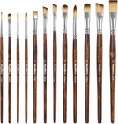 12pcs Artist Paint Brush Set  Craft Paint Brushes For Acrylic Painting  Oil     