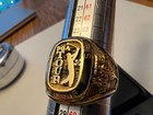 925 Sterling Silver Vintage Diamond Pga Tour Partners Golf Club Ring Size 11 5