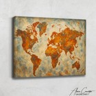 Large World Map Wall Art Canvas Travel Art Print Framed Boys Room Wall Decor