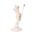 Zeus Greek God Jupiter Thunder Statue Figurine Gold Alabaster 9 64 Inches