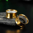 Upgrade Eyelet Tunnels And Plugs Flesh Ear Gauges Earrings Piercing Double Flare