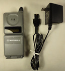 Vintage Motorola Gray Brick Flip Cell Phone 76759narea Cord Battery  for Parts 
