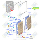 Ford Transit 2015-on Rear Cargo Door Seal Rubber Weatherstrip Fits H2   H3 Roof