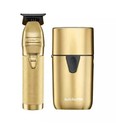Babyliss Pro Gold Metal Trimmer   Uv Single Foil Shaver Fxlfholpkg - Brand New