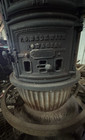 Round Oak P d  Beckwith No  18     Vintage Cast Iron Wood Stove