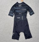 Wyn Republic Triathlon Suit Mens Large Blue Emj Velocity  Sponsor Logos New