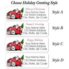 60 Christmas Return Address Labels Personalized 3 4  X 2 1 4  Santa