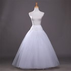Crinoline Hoopless Underskirt 4 Layer Petticoat Skirt For Bridal Wedding-dress