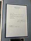 Harry S  Truman 2x Signed Autographed Color Print   Letter Museum Framed Jsa Loa