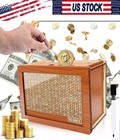 Wooden Money Bank With Counter Money 10000 Saving Challenge Save Box Us Stock