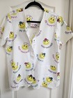 Smiley  Emoji Large Scrub Top Be Happy Keep Smiling