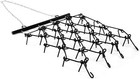 4ft 4  X 4  Steel Drag Harrow 3 8in Tines Chain For Atv Utv Leveling Grading Us