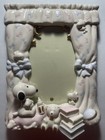 Lenox Baby Snoopy Nursery Porcelain Holds 4  X 6  Multicolor Picture Frame  a14 
