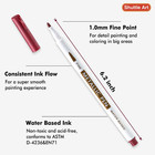 Metallic Marker Pens  24 Colors Metallic Paint Markers Fine Point For Diy Card 