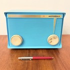 Vintage Motorola A1b Shell Radio 1959 Ocean Turquoise  Valves  Rare