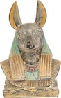 Rare Pharaonic Head Of God Anubis   Authentic Ancient Egyptian Artifact 235 Bc