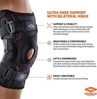 Shock Doctor Ultra Knee Support With Bilateral Hinges Level 3 - Max Protection