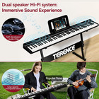 Portable Piano Keyboard 88 Keys  Semi-weighted Folding Digital Piano Bluetooth  