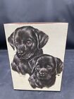Labrador Retriever Wooden Hinged Lid Box Pine Dog Pup Lover Gift Vtg 3 1 2 X 5   