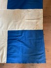 Beautiful Very Old   Vintage Greece Greek Cross Flag 100 Cm X 113 Cm 1960s