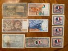 Vintage Banknote Lot From France 