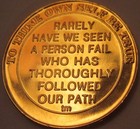 Alcoholics Anonymous Gold Plate 24 Year Aa Medallion Coin Chip Token Sobriety 